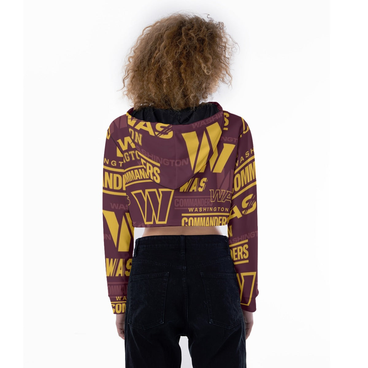 Washington Commanders Women's Crop Top Hoodie