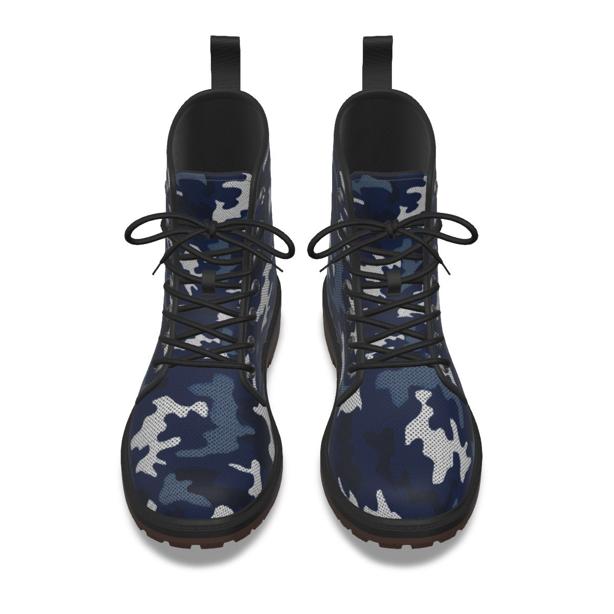 Urban Legend Penn State Navy and White Camo Martin Short Boots – Nittany Lions-Inspired Streetwear f