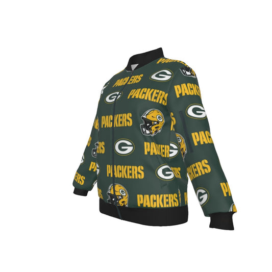 Green Bay Football Game Day All-Over Print Women's Jacket