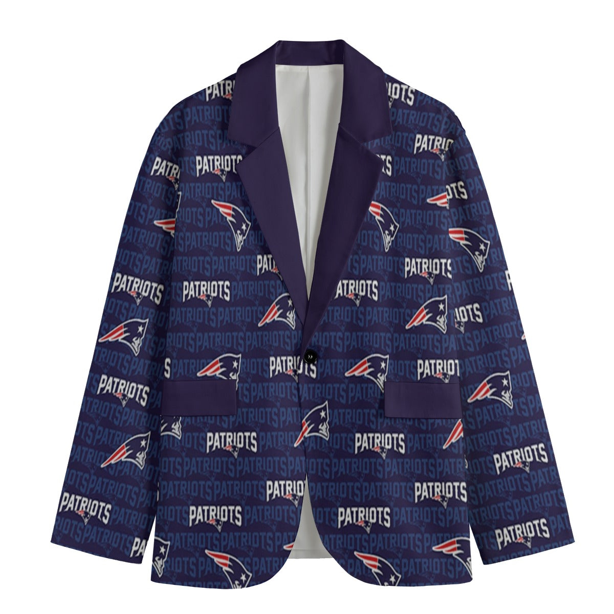 New England Patriots suit Flat Lapel Collar Blazer