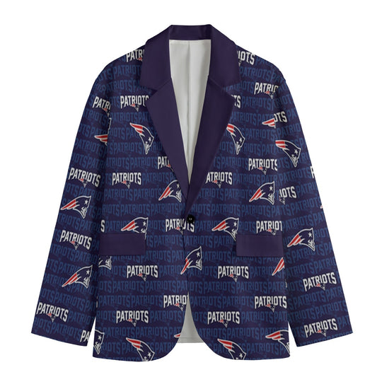 New England Patriots suit Flat Lapel Collar Blazer