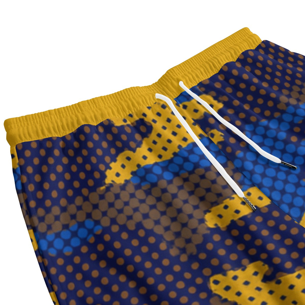 Urban Legend California  Blue Gold Camo Sweatpants With Waistband