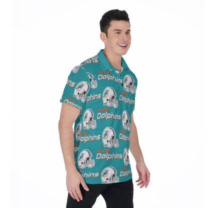 Miami Football Game Day All-Over Print Men's Polo Shirt