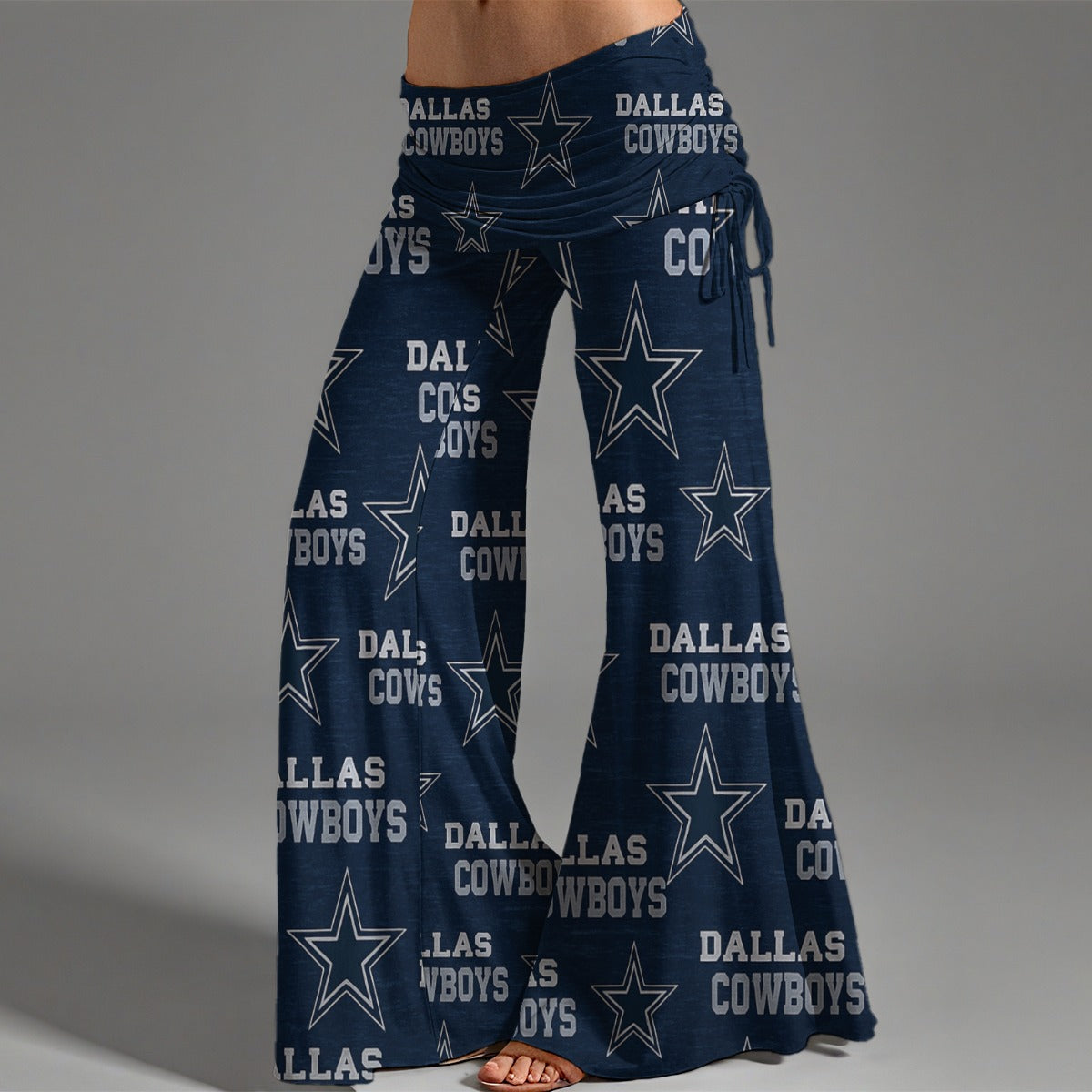 All-Over Print Women's High Waist Wide Leg Pants