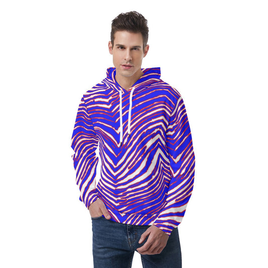 Buffalo Bills Zubaz Men's Hoodie With Double-side Print Hood