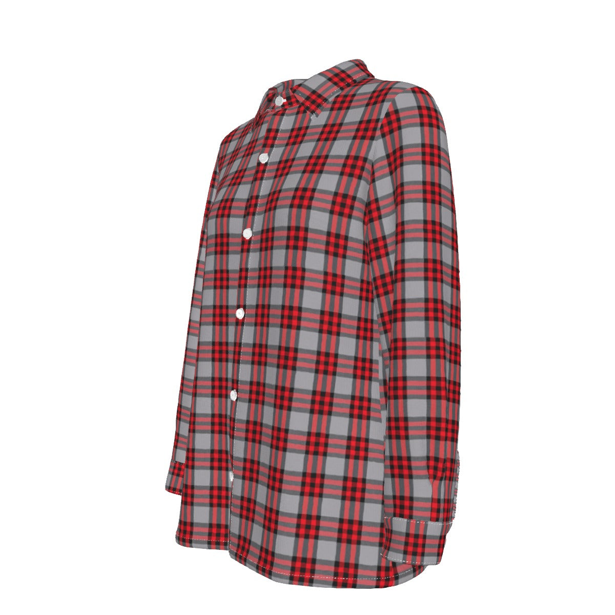 Ohio State Tartan Plaid Buckeyes Women's Elastic-Back Shirt