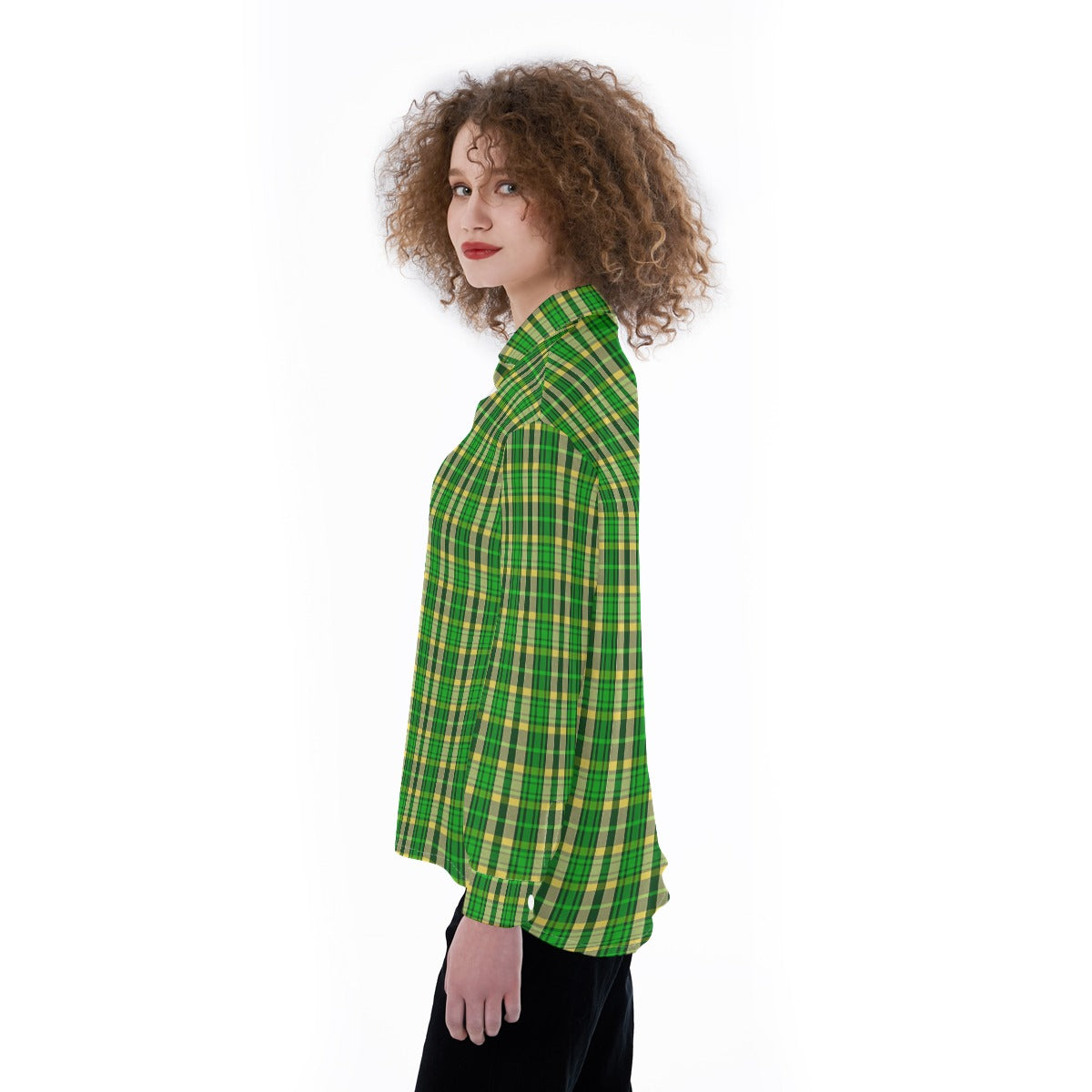 Oregon Tartan Plaid Ducks Women's Satin Shirt