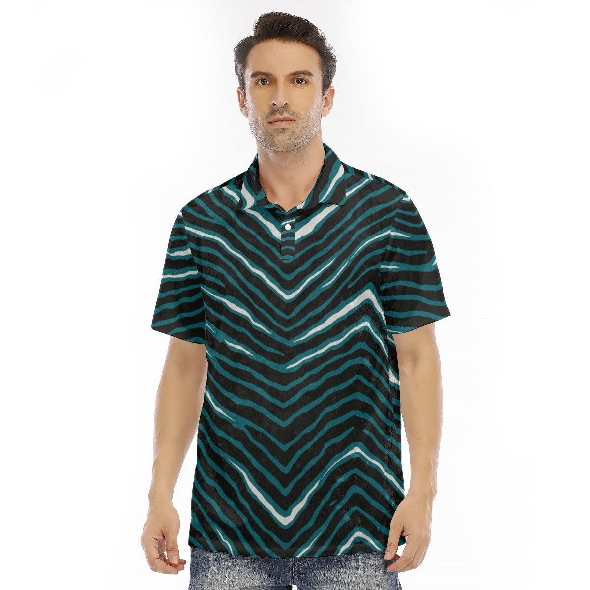 Philadelphia Football Game Day All-Over Print Men's Polo Shirt | Velvet