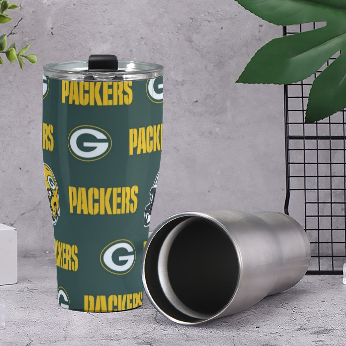 Green Bay Football Game Day Cone Tumbler 30oz