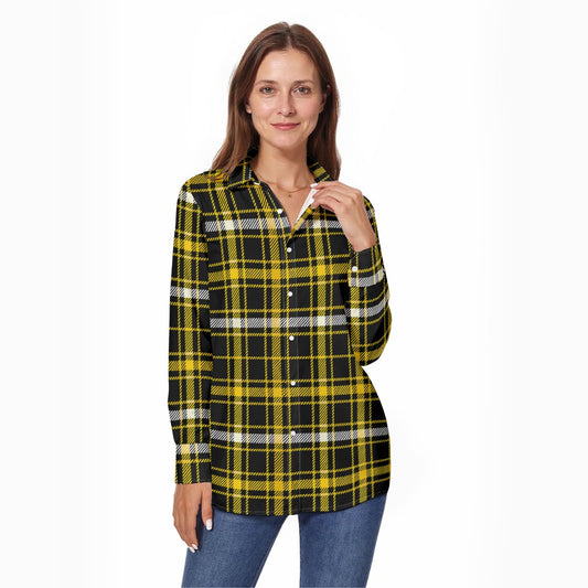 Missouri Tartan Plaid Tigers Women's Long Sleeve Shirt