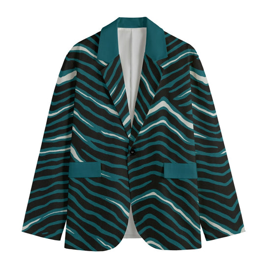 Philadelphia Football Game Day All-Over Print Men's Casual Flat Lapel Collar Blazer