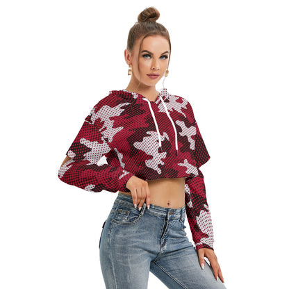 Alabama - Crimson Tide Women's Heavy Fleece Hoodie With Hollow Out Sleeve