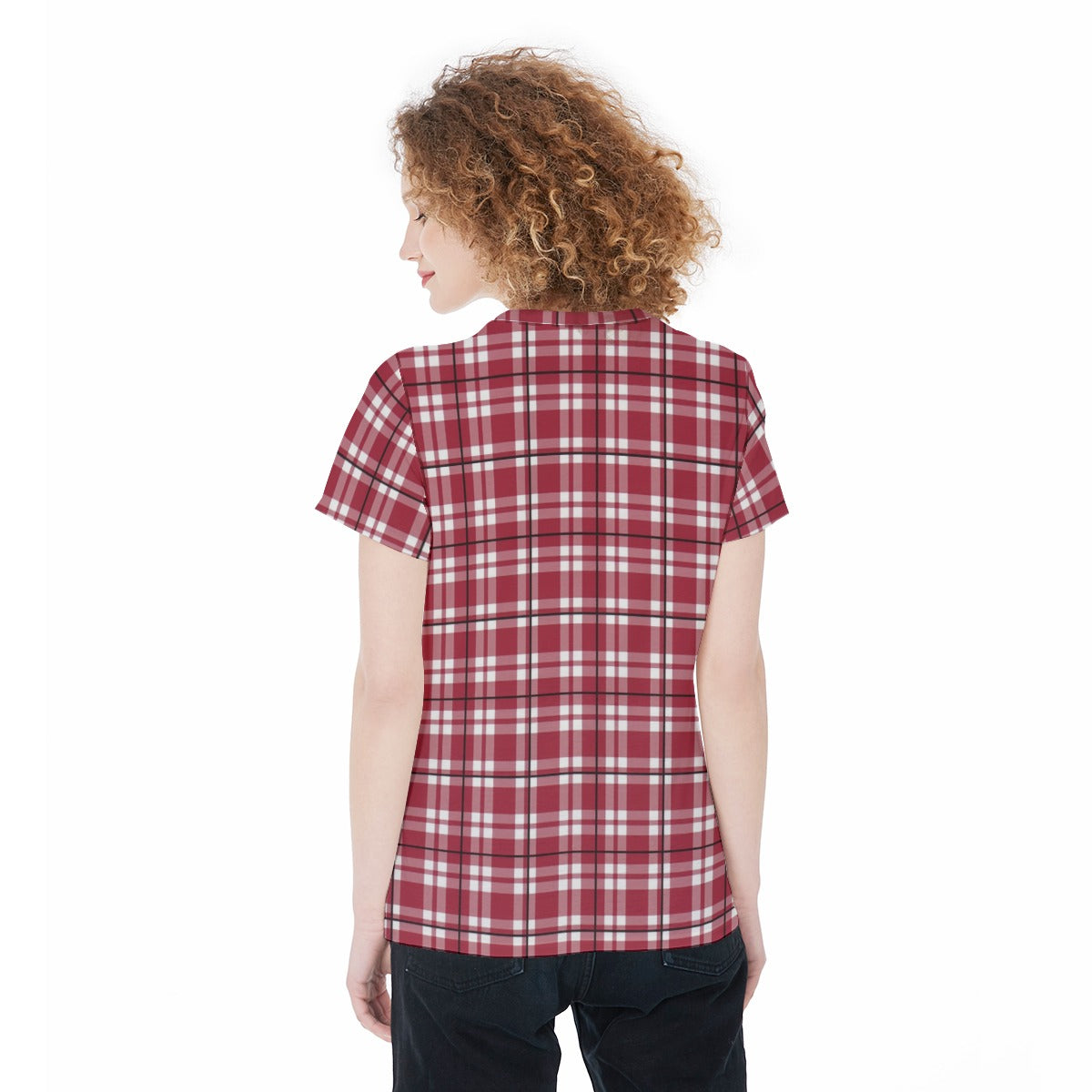 Alabama Tartan plaid Round Neck T-Shirt