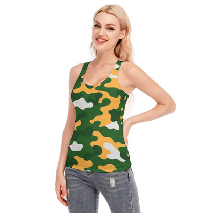 Green Bay Football Game Day All-Over Print Women's Racer Vest | 190GSM Cotton