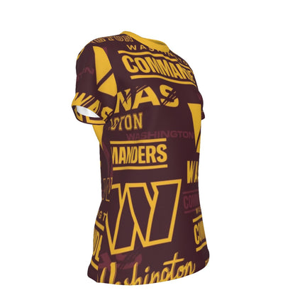 Washington Commanders Women's Round T-Shirt|210GSM