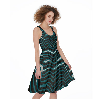 Philadelphia Football Game Day All-Over Print Women's Sleeveless Dress