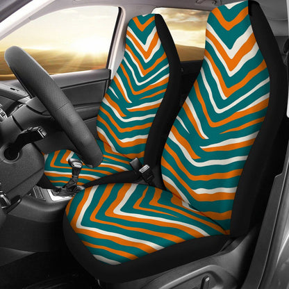 Miami Football Game Day Universal Car Seat Cover With Thickened Back