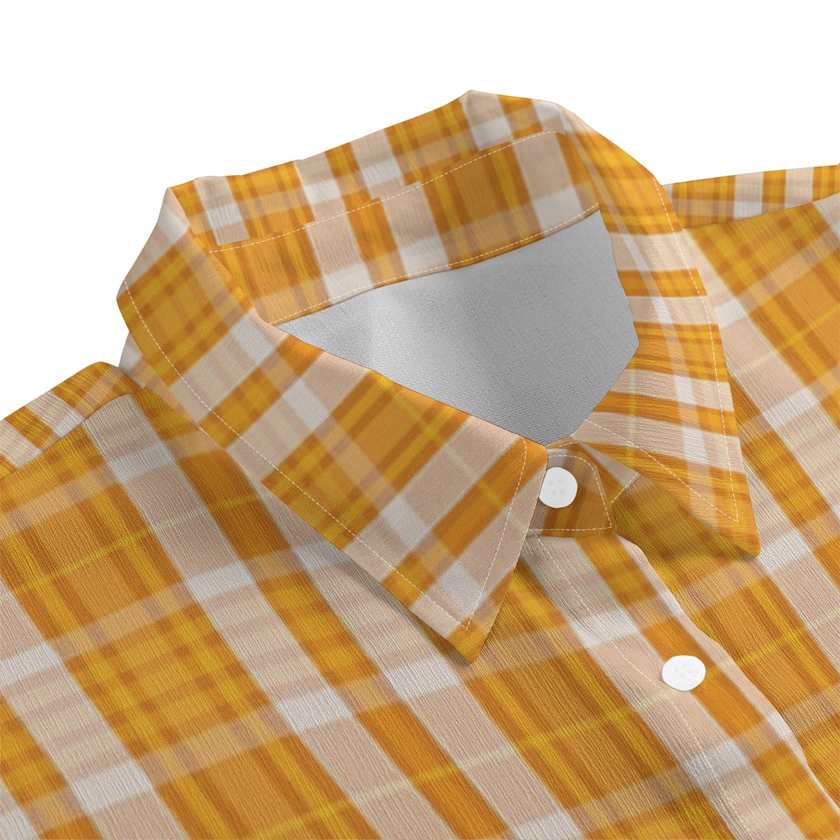 Tennessee Tartan Plaid Volunteers Women's Chiffon Shirt With Elbow Sleeve