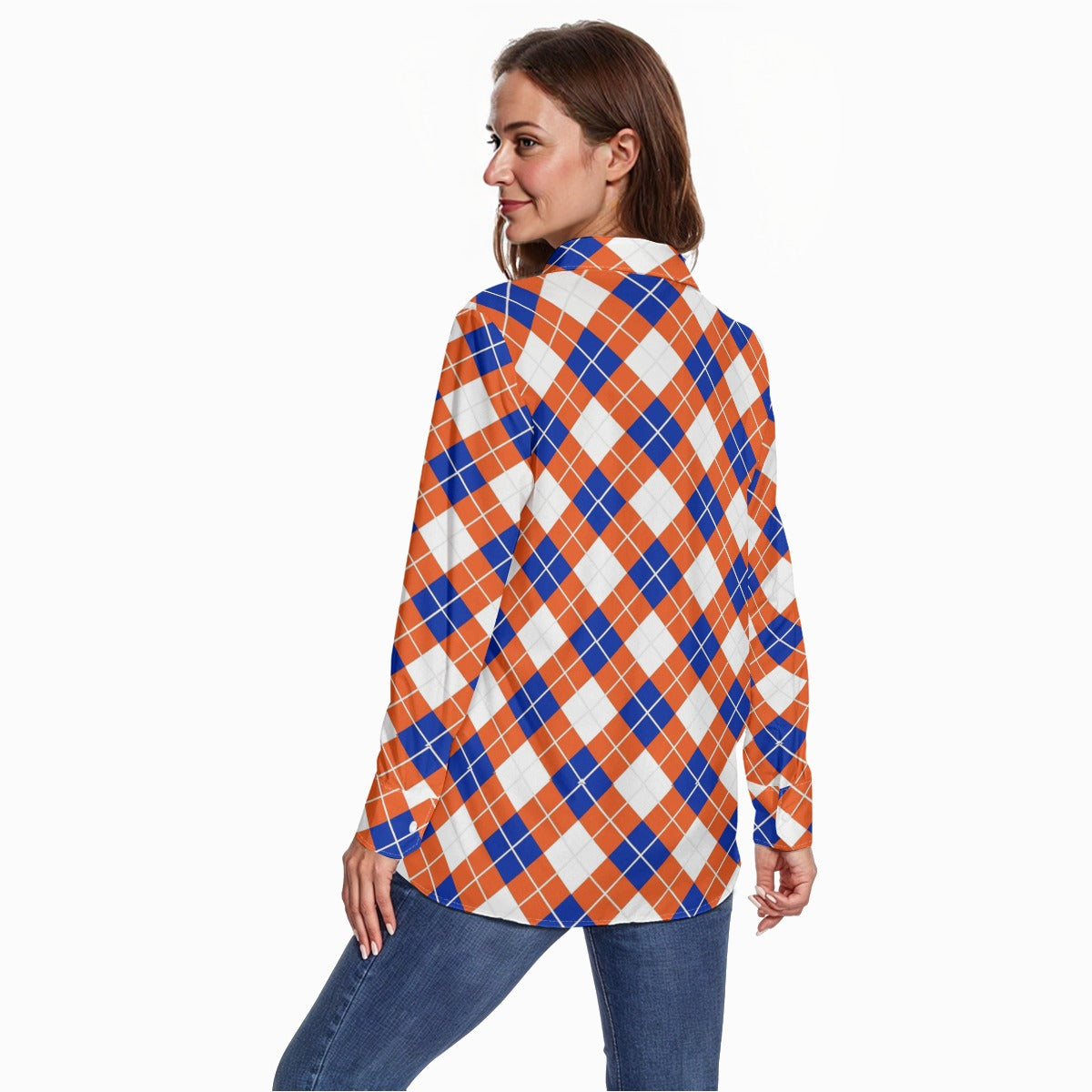 Florida - Gators tartan plaid Women's Long Sleeve Shirt