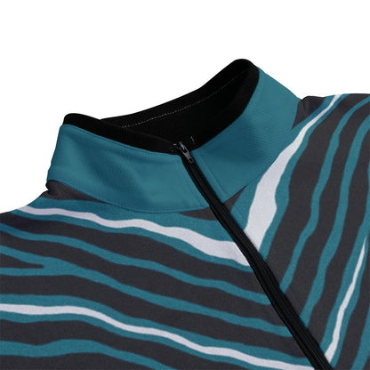 Philadelphia Football Game Day All-Over Print Men's Stand-up Collar Sweater With Zipper Closure