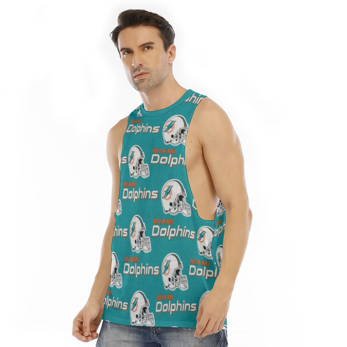 Miami Football Game Day All-Over Print Men's O-neck Long Tank Top