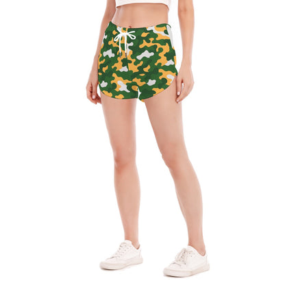 Green Bay Football Game Day All-Over Print Women's Side Split Running Pants