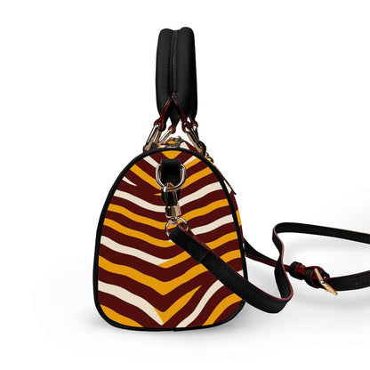 Washington Commanders Classic Barrel-Shaped PU Leather Handbag
