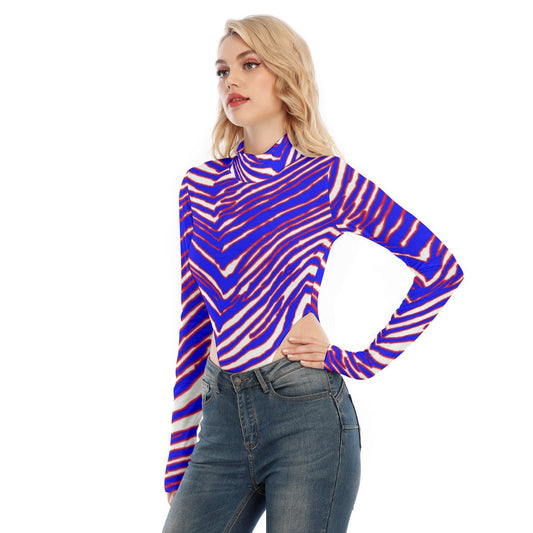 Buffalo Bills Zubaz Women's Turtleneck Long Sleeve Jumpsuits