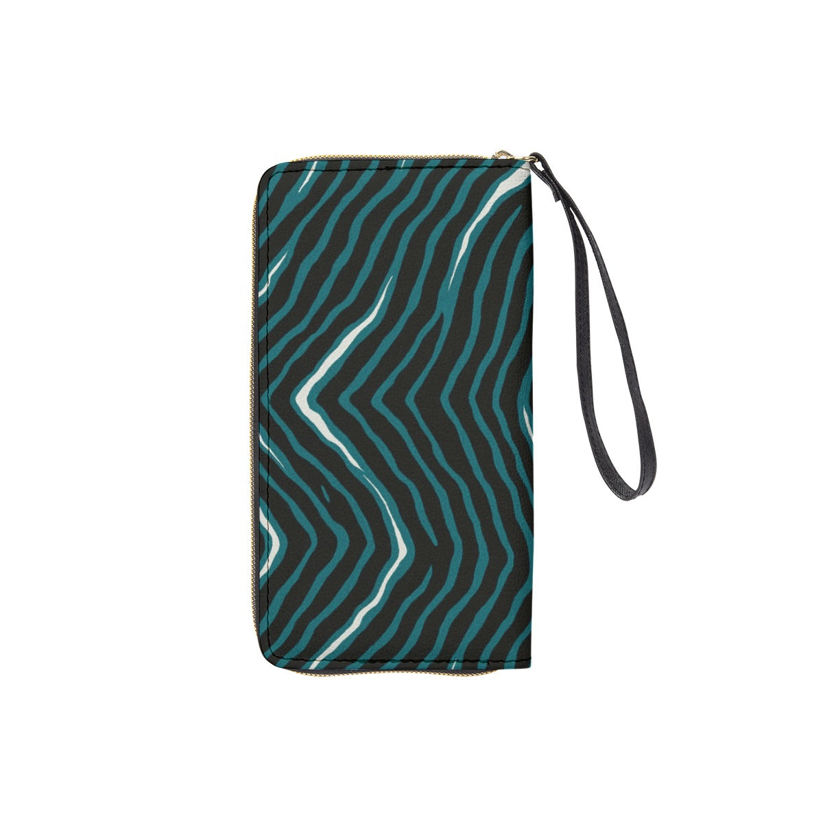 Philadelphia Football Game Day Long Wallet With Black Hand Strap