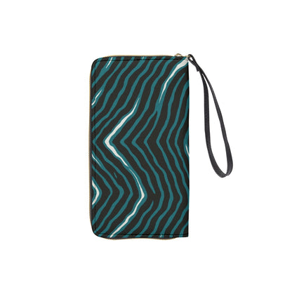 Philadelphia Football Game Day Long Wallet With Black Hand Strap