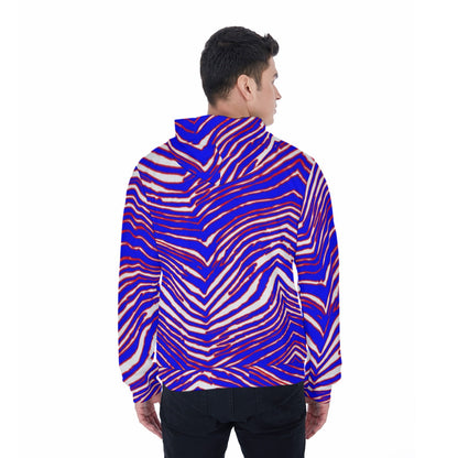 Buffalo Bills Zubaz Men's Mirco Fleece Zip Up Hoodie