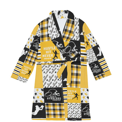 All-Over Print Men's Borg Fleece Robe