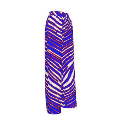 Buffalo Bills Zubaz Women's Faux Silk Wide-Leg Pants