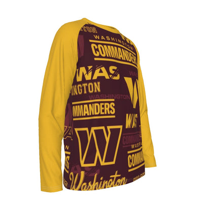 Washington Commanders Men's Long Sleeve T-shirt With Raglan Sleeve