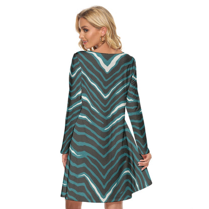 Philadelphia Football Game Day All-Over Print Women's Crew Neck Dress