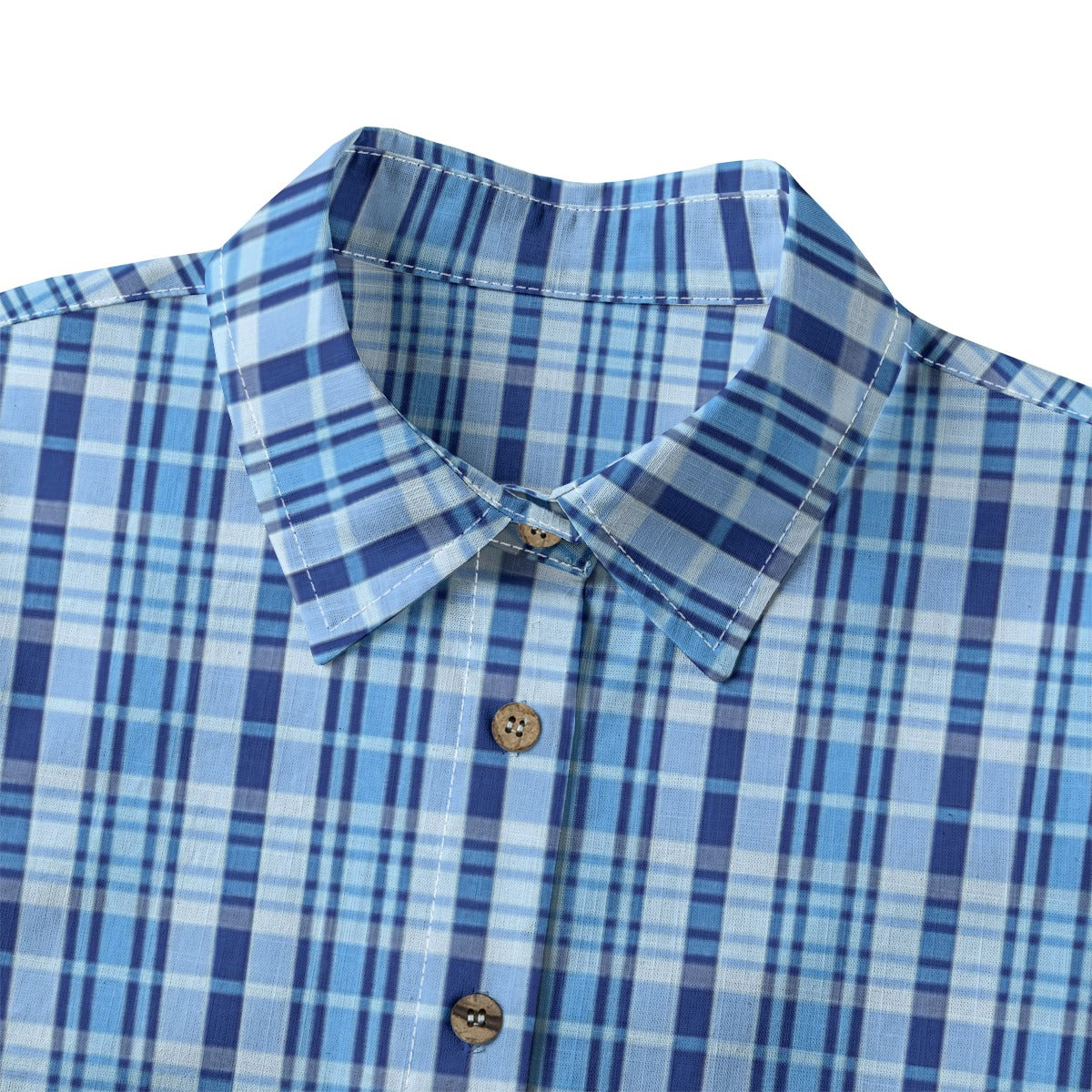 North Carolina Tartan Plaid Tar Heels Blue Women's Shirt | 125GSM Cotton