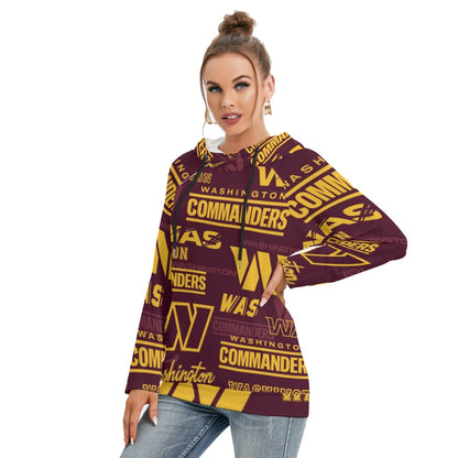 Washington Commanders Women's Hoodie With Double Hood