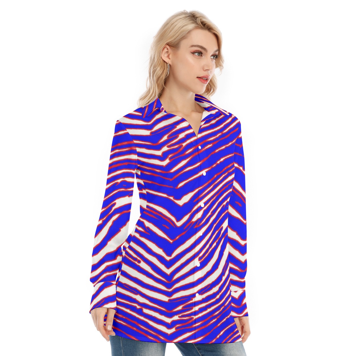 Buffalo Bills Zubaz Women's Long Shirt
