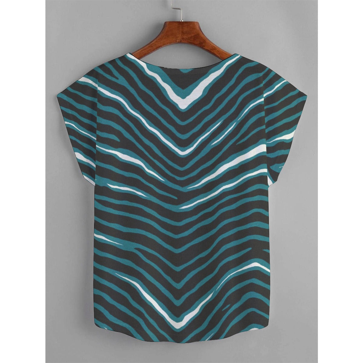Philadelphia Football Game Day All-Over Print Women's Curved Hem T-shirt (Plus Size)