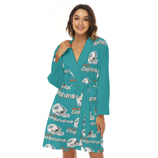 Miami Football Game Day All-Over Print Women's Robe