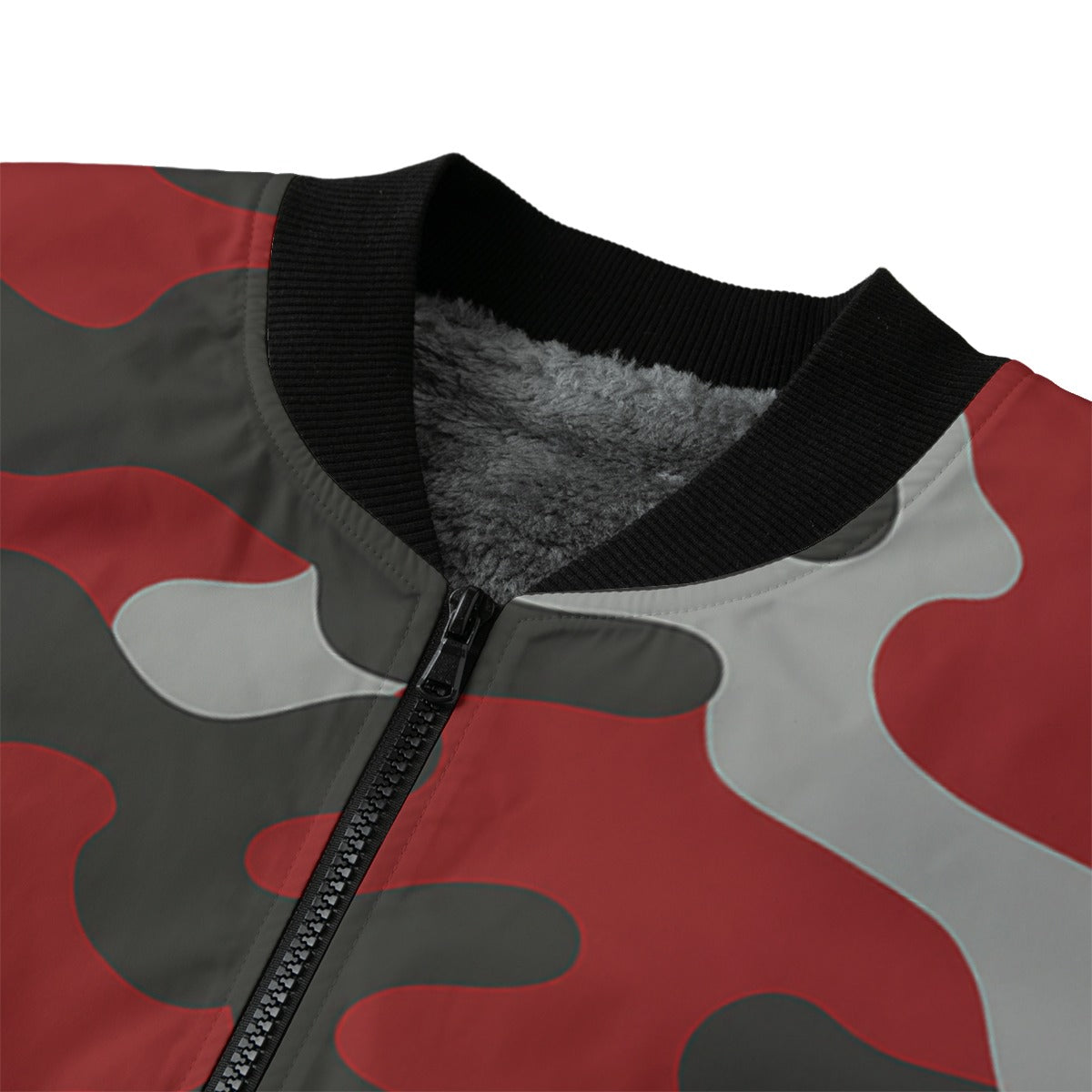 Tampa Bay Buccaneers Camo Fleece Bomber Jacket – Red, Pewter and Black NFL Streetwear