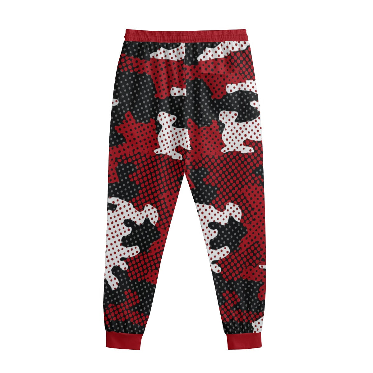 Urban Legend Wisconsin Red White Camo Sweatpants With Waistband