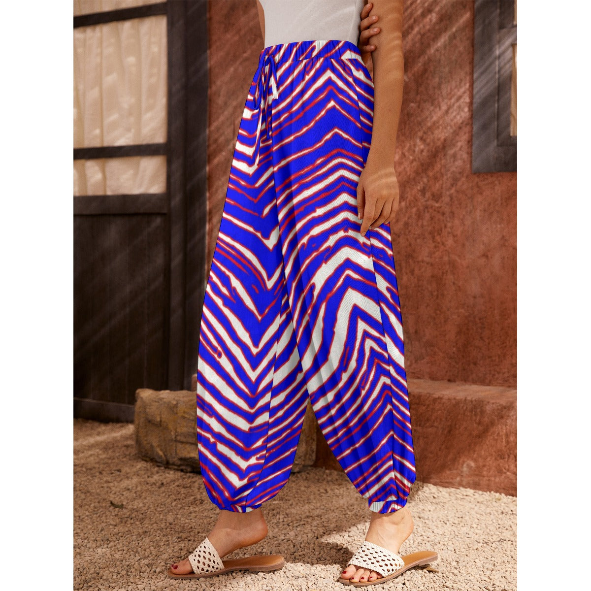 Buffalo Bills Zubaz Women's Carrot Pants with Pockets