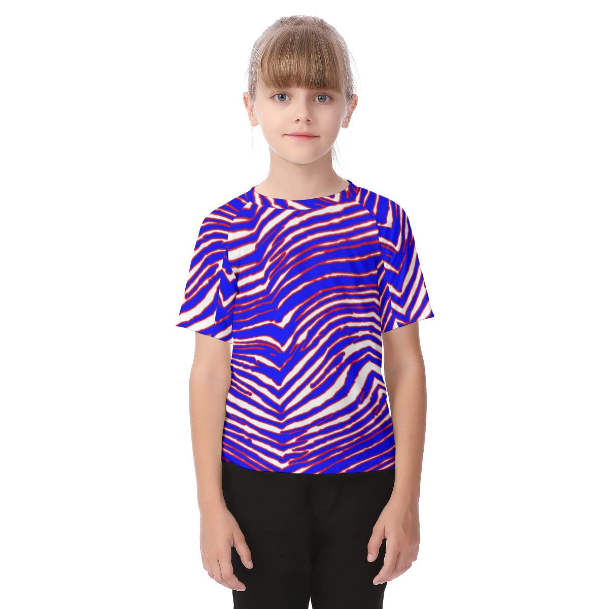 Buffalo Bills Zubaz Kid's Raglan Sleeve T-shirt