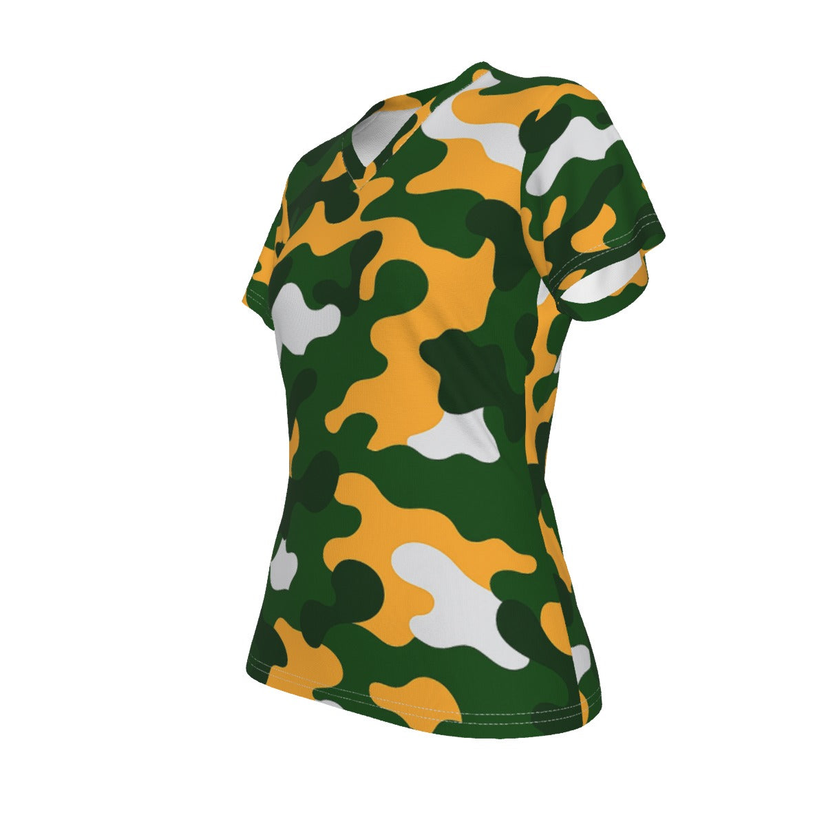 Green Bay Football Game Day All-Over Print V-neck Women's T-shirt