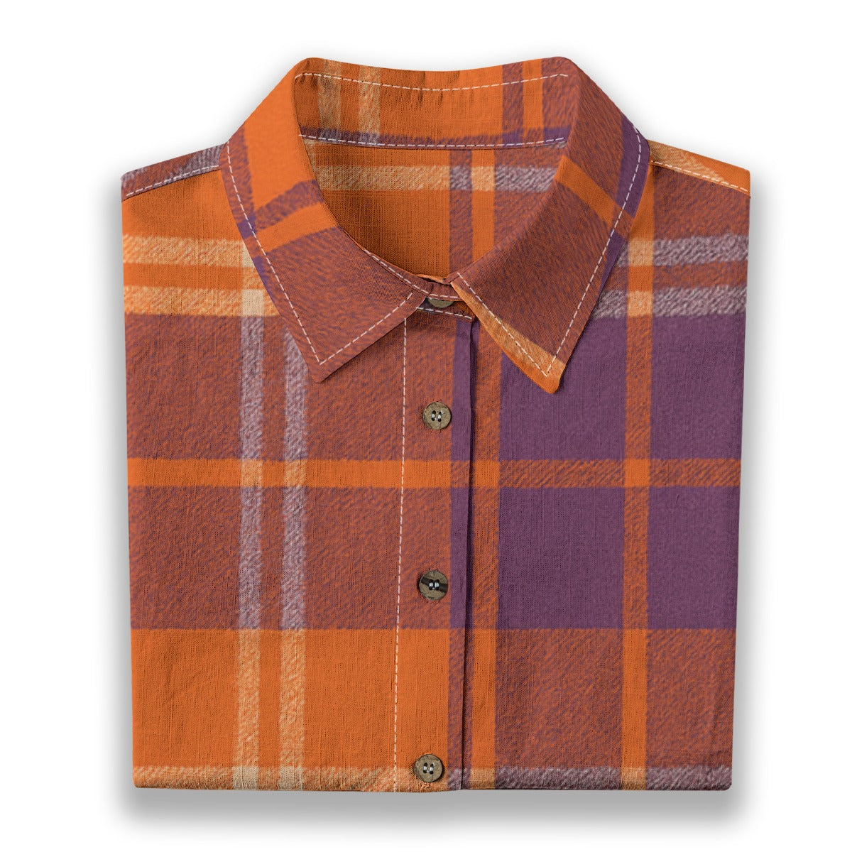 Clemson Tartan Plaid Women's Shirt | 125GSM Cotton