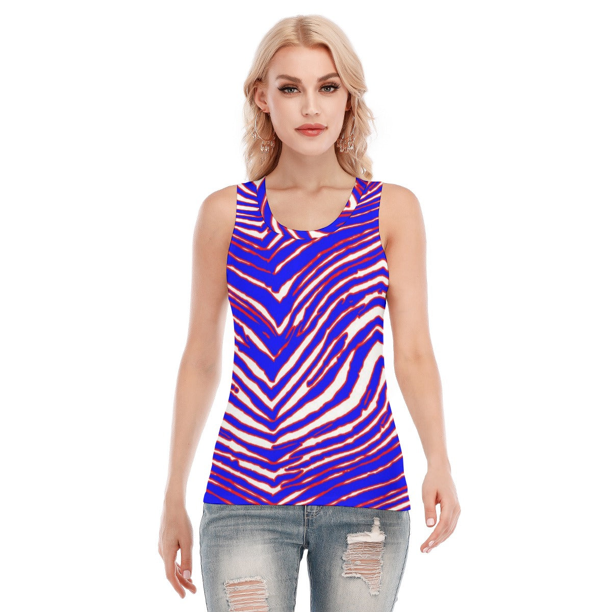 Buffalo Bills Zubaz Women's Skinny Sport Tank Top