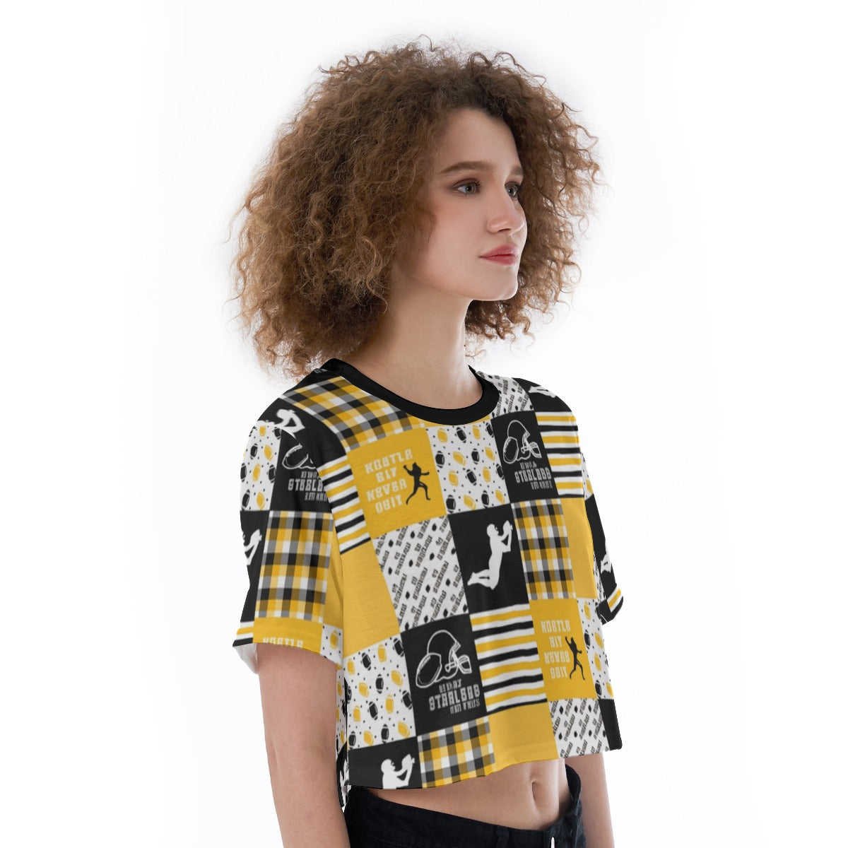 All-Over Print Cropped T-Shirt