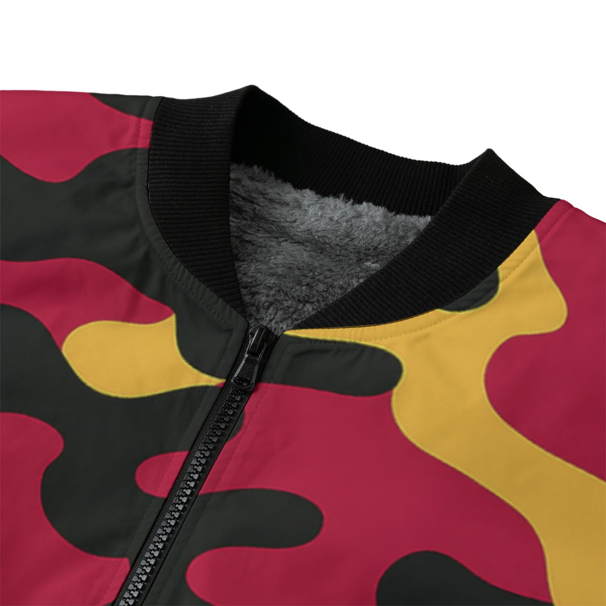 Arizona Cardinals Camo Fleece Bomber Jacket – Red, Black and White NFL Streetwear