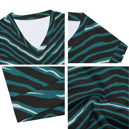 Philadelphia Football Game Day All-Over Print Men's Imitation Knitted V-neck Vest